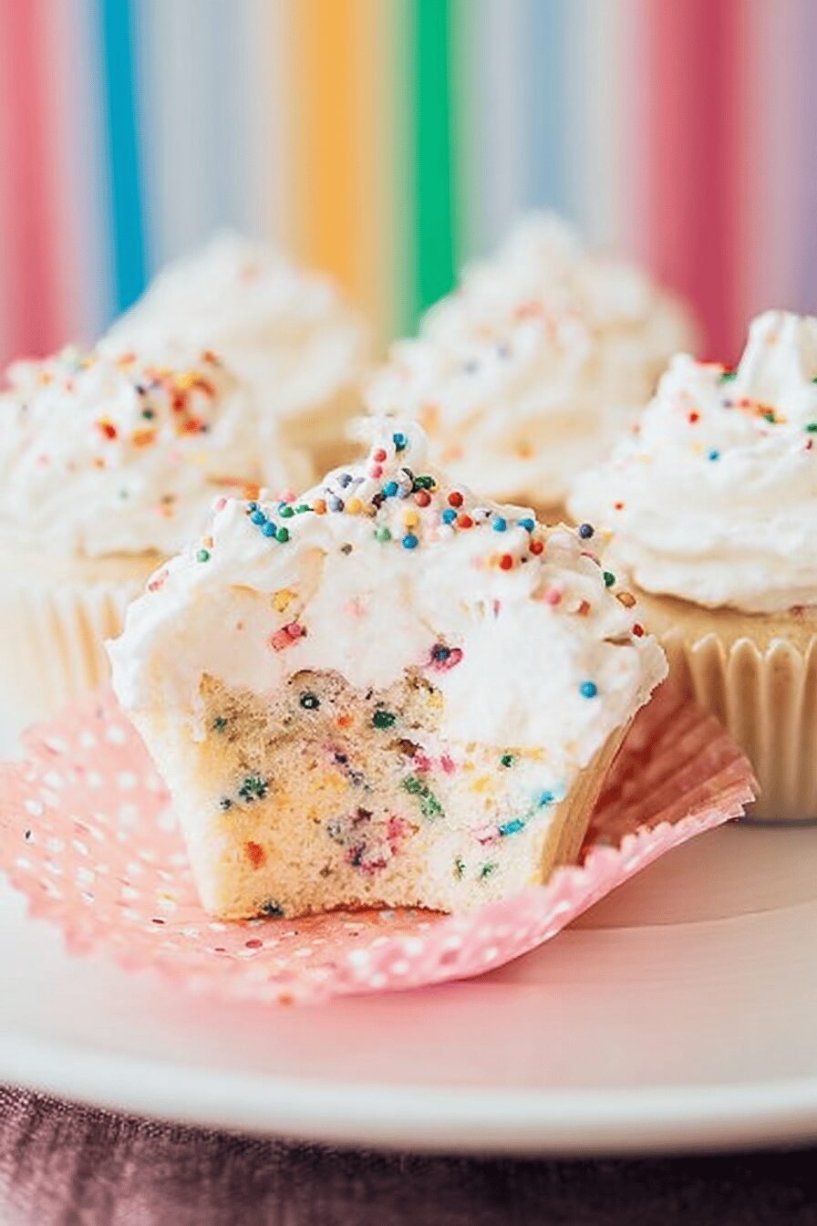 Quick Small Batch Funfetti Angel Food Cupcakes for Busy Schedules